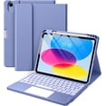 thumbnail image 1 of Funbiz Compatible with Apple iPad A16 11th 10th Generation Case with Keyboard 7 Color Backlight Detachable Wireless Keyboard Case Cover with Touchpad for iPad 11th Gen 11 inch & 10th Gen 10.9 inch, 1 of 8