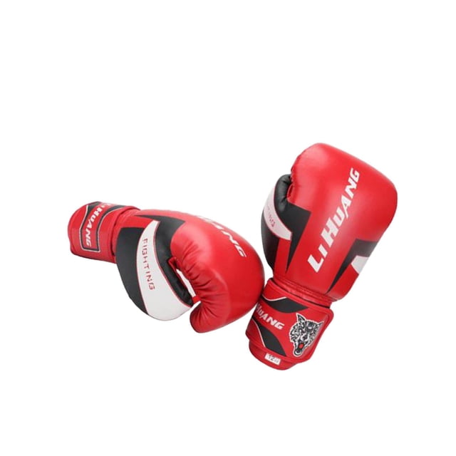 Gants d'Entraînement de Boxe pour Hommes et Femmes, Sparring, Kickboxing, GYM, Punching, Once, Gants de Boxe 12 Oz Rouge