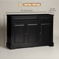 thumbnail image 3 of HOMCOM Sideboard Buffet Cabinet, Modern Kitchen Cabinet with 2 Drawers, 3 of 10