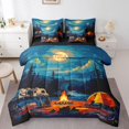 thumbnail image 1 of YST Cartoon Camper Comforter Set Bed in a Bag, Colorful Camping Car Theme, Polyester, Queen Size (7 Count), 1 of 5