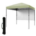 thumbnail image 2 of Easy Assembly Portable Gazebo Tent 2.2x2.2m – Portable Collapsible Outdoor Canopy – Waterproof, UV Protection, Adjustable Height, Side Wall, Storage Bag – Light Green, 2 of 8