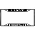 thumbnail image 1 of Cadre de Plaque d'Immatriculation Chrome "I Love Pickleball Every State", 1 of 1