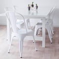 thumbnail image 4 of Heavenly Collection Chaises de Salle à Manger en Métal Blanc, 4 of 8