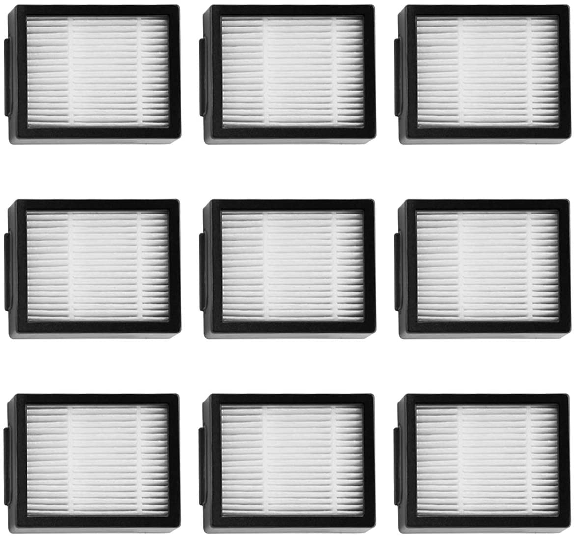 Set Of Filters For Replacement Roomba E5/I7 Irobot Roomba E5 E6 I7 I7+ Plus Filters For 9 Hepa Filters