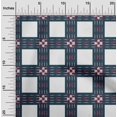 thumbnail image 1 of oneOone Coton Popeline Tissu à Carreaux Ikat Tissu Imprimé 42 Pouces de Large, 1 of 4