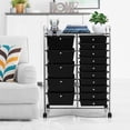 thumbnail image 3 of Costway 15 Drawer Rolling Organizer Cart Utility Storage Tools Scrapbook Paper Multi-Use, 3 of 10