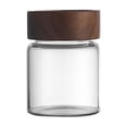 thumbnail image 2 of Dvkptbk storage jar Kitchen Storage Sealed Borosilicate Heatproof Glass Jar with Maple Wood Coffee Grain Tea Container, 2 of 7