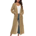thumbnail image 1 of Women‘s Loose Long Sleeve Open Front Breathable Cardigan Sweater with Pocket, 1 of 3