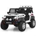 thumbnail image 1 of Costway 12V Kids Ride On Truck Remote Control Electric Car w/Lights&Music White, 1 of 10