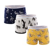 FhsagQ Underwear Boys Underwear Size 10 12 Kids Boys Underwear Cute Animal Printed Comfortable Briefs Shorts Pants Cotton Underwear Trunks 3Pcs 5T Sleepwears for Boys Navy 11-12 Years