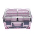 thumbnail image 3 of S SERENABLE Fishing Tackle Box Fishing Accessories Box Multifunctional Storage Organizer Pink, 3 of 9