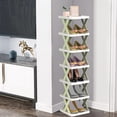 thumbnail image 4 of Uklsqma Multilayer Diy Storage Shelf Rack | Scandinavian Style Plastic Shoe Organizer | Adjustable Detachable Living Room Dormitory Plant Stand Bathroom Rack | Sturdy Modular Household Organizer, 4 of 6