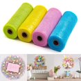 thumbnail image 2 of CNKOO Clearance!!!4 Rolls Poly Burlap Deco Mesh -10 Inch Wide Deco Poly Decorative Mesh Ribbon Wrapping Ribbon Rolls for Home Door Wreath Decoration DIY Crafts Making, 2 of 6