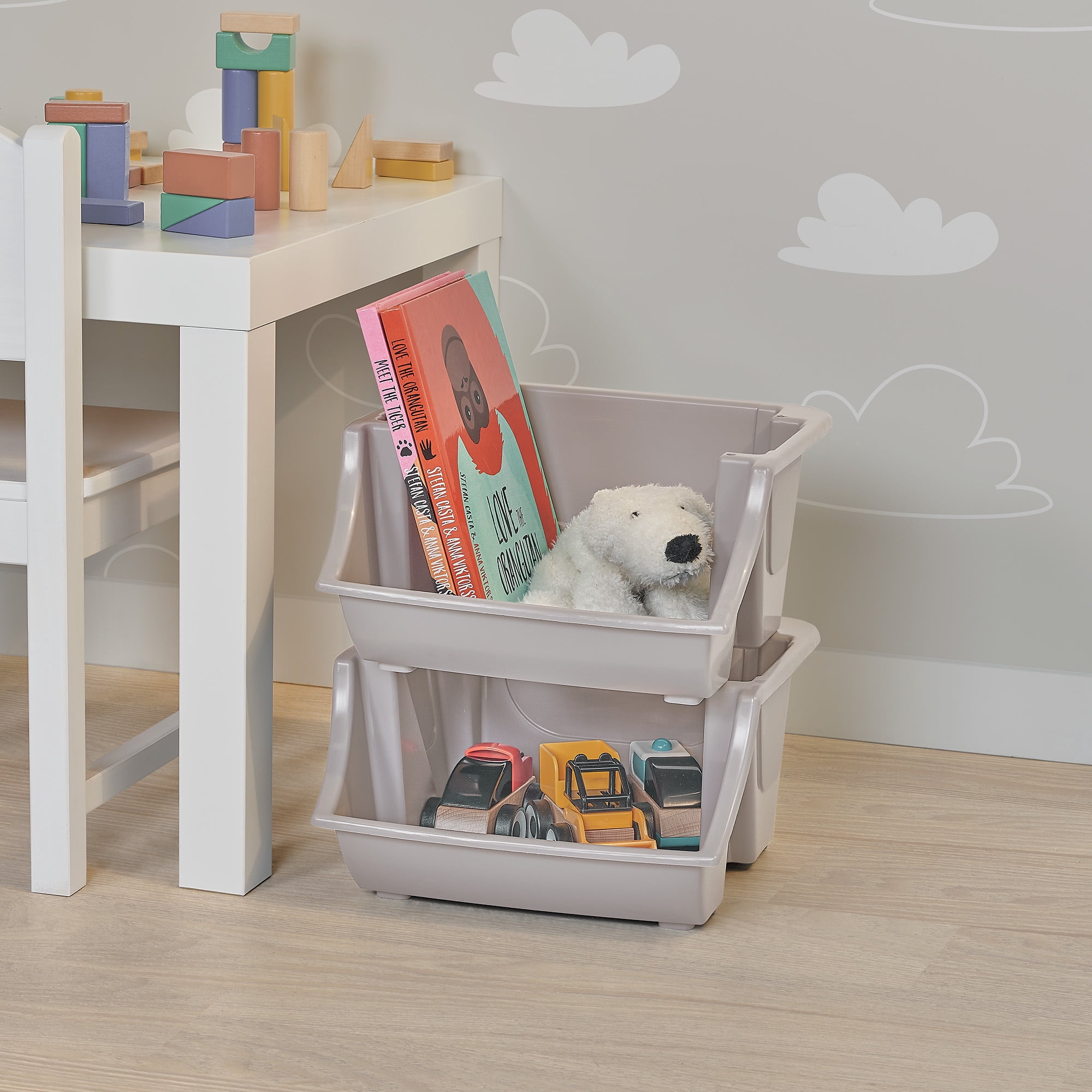 Neatfreak Kids empilable bac de rangement, Paquet de 2