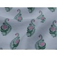 thumbnail image 4 of oneOone Viscose Jersey Fabric Leaves & Floral Block Print Sewing Fabric BTY 60 Inch Wide, 4 of 4