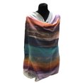 thumbnail image 1 of Pashmina-Style Printed Cotton Womens Shawl Pink Teal, 1 of 1