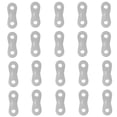 thumbnail image 4 of yingyy 20 Pieces Fastener Buckles Parachute Cord Buckle Wear-resistant Pull Rope Adjuster Outdoor Large Awning Wind Ropes Stopper Silver 5Set, 4 of 6