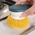 thumbnail image 3 of Balle de Classement pour Brosse à Récurer pour Poêles, Brosse à Vaisselle pour Lavage, Brosse Récurante pour Batterie de Cuisine, Balle Récurante, Jaune, Balle de Remplacement, 3 of 8