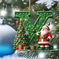 thumbnail image 4 of LSLJS 26 Letters Christmas Tree Decoration Pendant Christmas Tree Ornaments Personalized DIY Christmas Ornaments Christmas Decorations Xmas Tree Hanging Decor Christmas Ornaments, 4 of 5