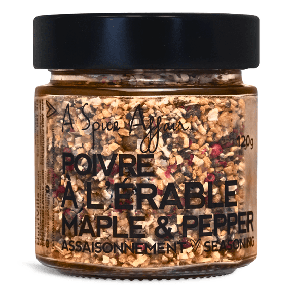 Maple & Pepper Seasoning A Spice Affair, 120g (4.2 oz) Jar