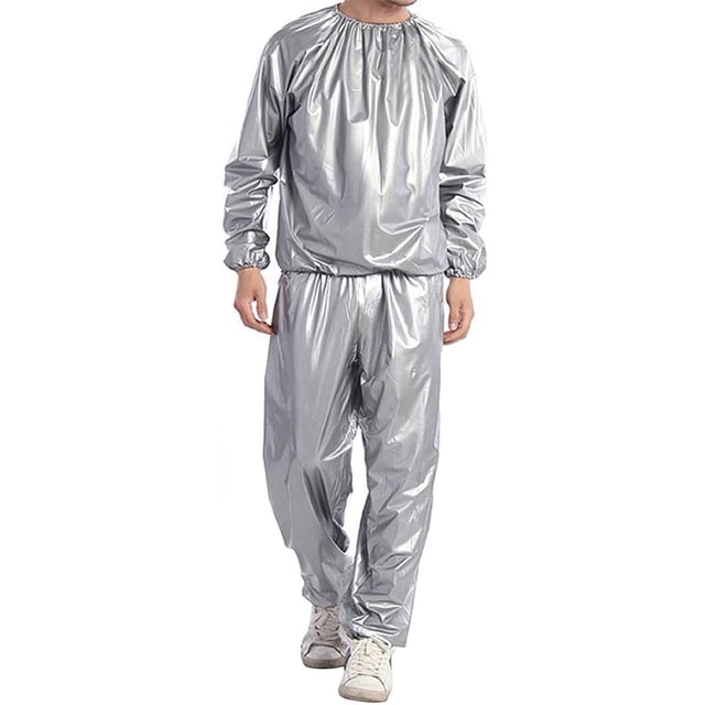 EIGTHTAIL Sweat Sauna Suit Weight Loss Full Body Sweat Sauna Suit Exercise Gym Anti-Rip PVC for Men Women