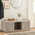 thumbnail image 4 of Armoire à Chaussures Grise Imperméable et Résistante aux UV à Deux Portes avec Tablettes Ajustables, 4 of 8