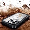 thumbnail image 4 of MagSafe pour iPhone 15 Plus, Étui avec Protecteur d'Écran, [Compatible avec MagSafe] Étui de Luxe Transparente Mince à Protection Intégrale Antichoc Robuste avec Pare-Chocs pour iPhone 15 Plus, Noir, 4 of 8