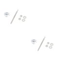 thumbnail image 3 of Ruiboury Lightweight Hood Lock For Car Modification Security Sleek Affordable Electroplated silver DP17-32 2Set, 3 of 6