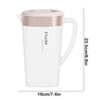 thumbnail image 3 of Clear Plastic Pitcher With Lid Clear Water Pitcher For Cold Drinks Iced Tea Pitcher For Lemonade Iced Tea Milk Beverages, 3 of 9
