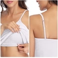 thumbnail image 4 of Charmo Women's Basic Cami Adjustable Spaghetti Strap Built in Bra Tank Top 2 Pack, 4 of 8