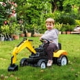thumbnail image 3 of Aosom Kids Ride on Excavator, Pedal Excavator Ride on Toy for 3 Year Old, 3 of 10
