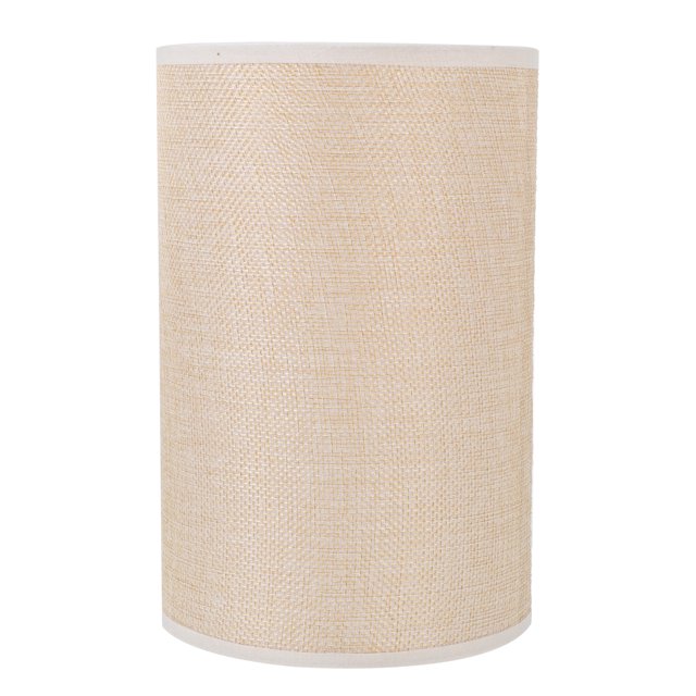 SHISUYAN 1Pc E27 Simple Modern Lampshade in a fresh style, featuring a cylindrical design made of cloth and iron. The light beige fabric has a subtle woven texture, creating a soft and warm lighting effect. Measuring 20.00 x 13.00 x 13.00 cm, this lampshade is suitable for various lamp types, including wall lamps, floor lamps, and ceiling lamps. It offers a simple yet elegant design that enhances the ambiance of any room while protecting the lamp from dust.