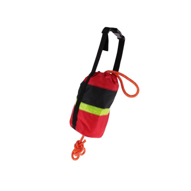 Safety Throw Bags Rescue Kayaking Floating Rope Water Reflective Throw Line Rope Lightweight 31 Meters Reflective Rope Red Black Bag