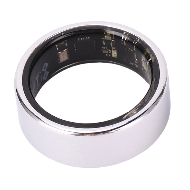 Ring Smart Ring Health Tracker Connection IP68 Water Proof Sleep Fitness Ring with Control Step Counting for Women Men Silver
