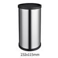 thumbnail image 1 of Stainless Steel Knife Block Set (2-Pack) Round Knife Holders with Ventilated Drainage Holes, Removable Tray, Non-Slip Base for Kitchen Countertop, 1 of 1