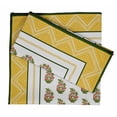 thumbnail image 1 of Vargottam Collection de Luxe Linge de Table Décor Serviette en Coton Tissu Imprimé Serviettes Réutilisables Ensemble de 4, 20 X 20 - Bloc Asiatique, 1 of 6