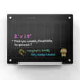 thumbnail image 1 of Audio-Visual Direct Glass Dry-Erase Calendar Whiteboard Set - 45 x 60 cm - (Magnetic, Black), 1 of 6