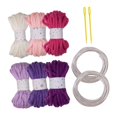 thumbnail image 3 of HILABEE 6 Pieces Knitted Yarn Handcrafting 5M Colorful Cushion Home Decor Craft Yarn A, 3 of 9
