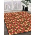 thumbnail image 3 of Ahgly Company Machine Washable Indoor Rectangle Transitional Orange Area Rugs, 4' x 6', 3 of 7