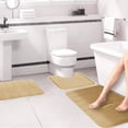 thumbnail image 4 of Bigersell Foam Mat Clearance Soft Absorbent Bathroom Rugs Non Slip Bath Rug Runner for Shower Bathroom Floors Bath Mats, Non Slip Memory Foam Bathroom Rugs Large Bathroom Rugs Khaki, 4 of 8