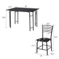 thumbnail image 4 of Giantex 5 Piece Dining Set, Kitchen Table Set w/4 Chairs, Wood Home Furniture Set, 4 of 8