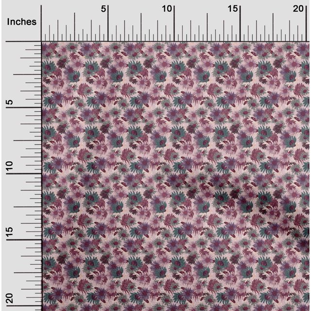 oneOone Rayon Rose Pink Fabric Florals Craft Projects Decor Fabric Printed By The Yard 56 Inch Wide-XFB