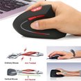 thumbnail image 2 of Souris Sans Fil 2.4GHz Ergonomique Verticale USB 2400DPI Design Jeu, 2 of 6