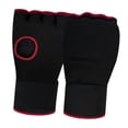 thumbnail image 4 of Siruishop Gel Boxing Hand Wraps Inner Gloves Half Finger Gloves for Sanda Exercise MMA Black and Red, 4 of 8