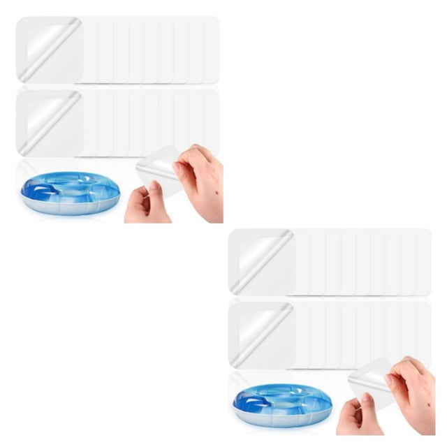 relayinert 20pcs/set Transparent Laminator Sheets Self-adhesive Tear-resistant Fitment For Water Sports 2Set