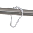 thumbnail image 4 of Mainstays Plastic Glide Shower Hooks, White, Set of 12, 4 of 6