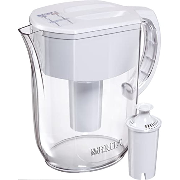 Brita 10 Cup Everyday Water Pitcher with 1 Filter, BPA Free, White