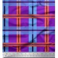 thumbnail image 1 of Soimoi Moss Georgette Fabric Check Check Print Fabric by the Yard 42 Inch Wide, 1 of 4