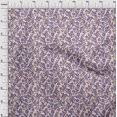 thumbnail image 4 of oneOone Rayon Medium Purple Fabric Floral Sewing Craft Projects Fabric Prints By Yard 56 Inch Wide, 4 of 5