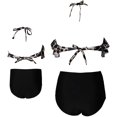 thumbnail image 3 of Girls Swimsuit High Waisted Two Pieces Bikini Set Swimwear Bathing Suits, 3 of 7